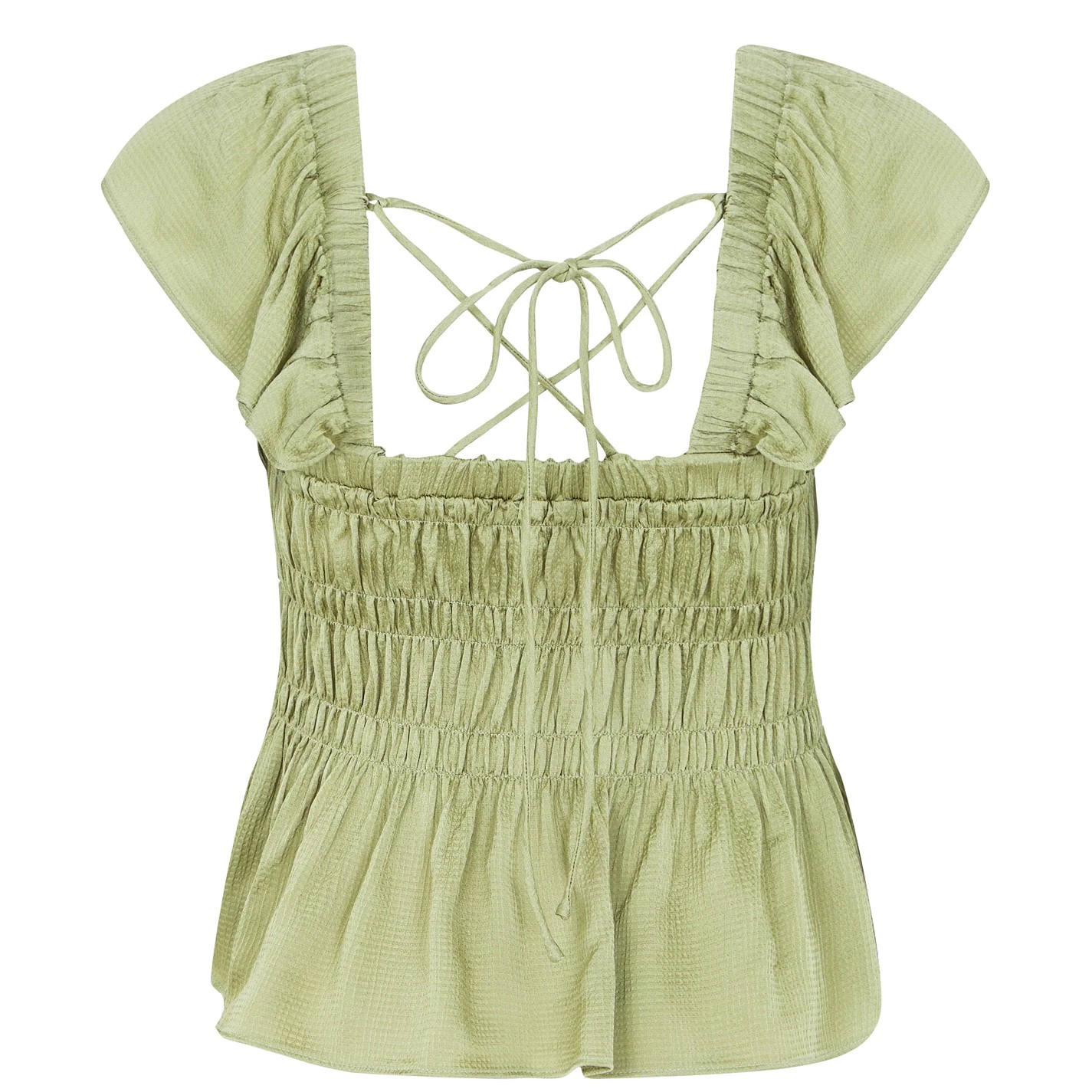 Ted Baker Alovia Smock Top for Tops Colour Mid-Green 7 Ted Baker Alovia Smock Top for Tops Colour Mid-Green - Image 5
