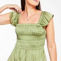 Ted Baker Alovia Smock Top for Tops Colour Mid-Green 10 Ted Baker Alovia Smock Top for Tops Colour Mid-Green -Outlet Wardrobe Mix Store 65553315 xxl a3