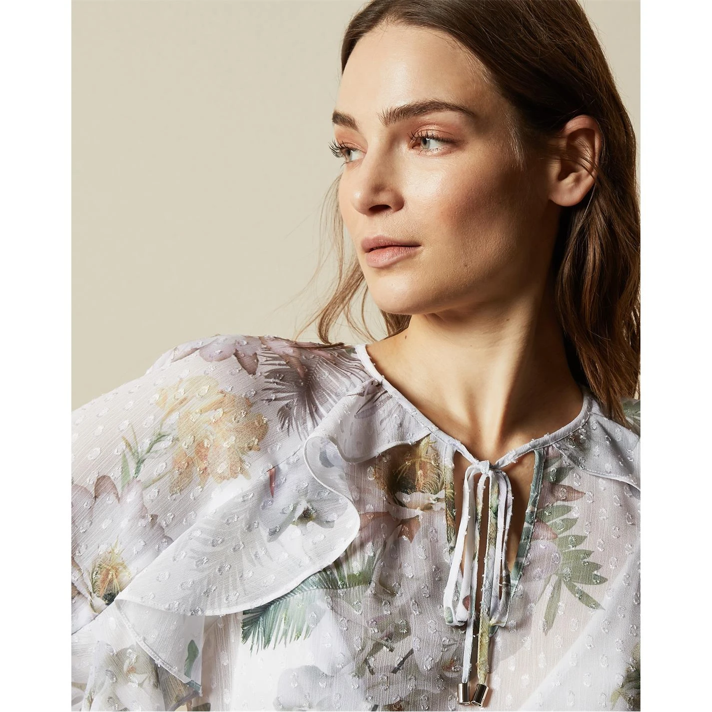 Ted Baker Mariiey Cami Top for Tops Colour Ivory 7 Ted Baker Mariiey Cami Top for Tops Colour Ivory - Image 5