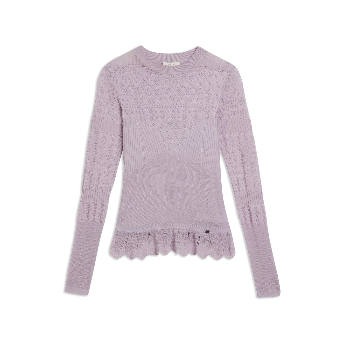 Ted Baker Hilen Knit Top for Tops Colour Lilac 3 Ted Baker Hilen Knit Top for Tops Colour Lilac