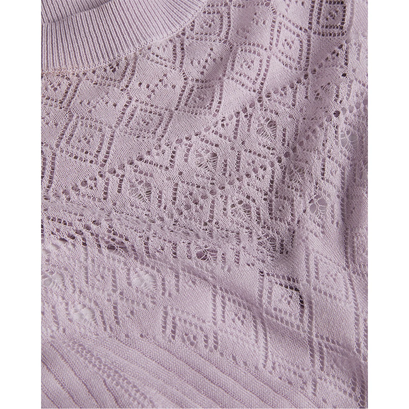 Ted Baker Hilen Knit Top for Tops Colour Lilac 7 Ted Baker Hilen Knit Top for Tops Colour Lilac - Image 5