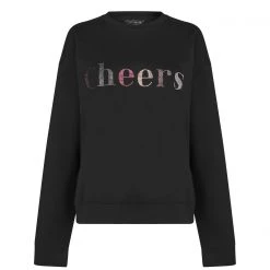 Ted Baker Ted Baker Zarah Cheers Sweater for Hoodies and Sweatshirts Colour Black
