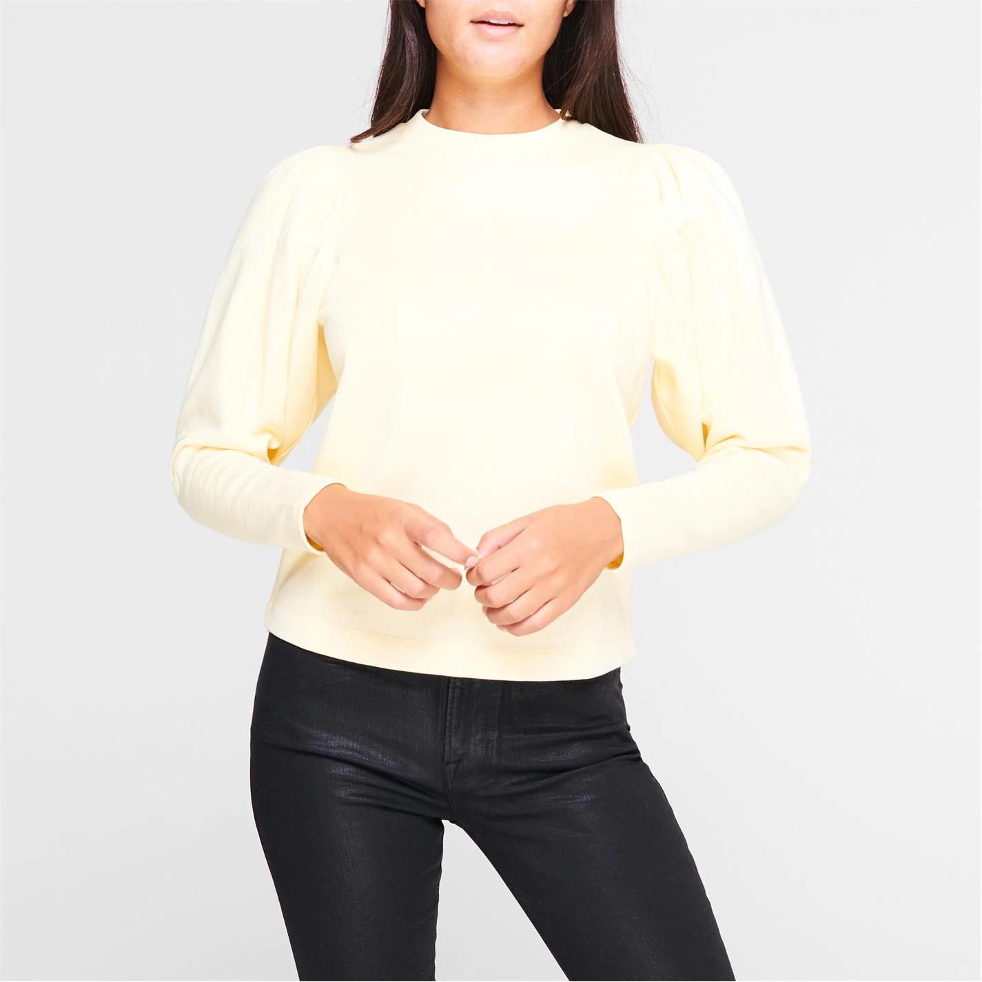 Ted Baker Kelesi Puff Sleeve Top for Hoodies and Sweatshirts Colour Yellow 4 Ted Baker Kelesi Puff Sleeve Top for Hoodies and Sweatshirts Colour Yellow - Image 2