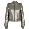Ted Baker Briyella Metallic Bomber Jacket for Coats & Jackets Colour Silver 1 Ted Baker Briyella Metallic Bomber Jacket for Coats & Jackets Colour Silver -Outlet Wardrobe Mix Store 66696502 xxl