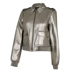 Ted Baker Briyella Metallic Bomber Jacket for Coats & Jackets Colour Silver 7 Ted Baker Briyella Metallic Bomber Jacket for Coats & Jackets Colour Silver -Outlet Wardrobe Mix Store 66696502 xxl a11