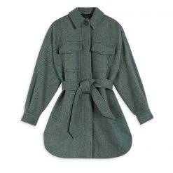 Ted Baker Emerii Shacket for Coats & Jackets Colour Dk Green
