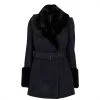Ted Baker Llotie Belted Short Coat for Coats & Jackets Colour Dk Navy -Outlet Wardrobe Mix Store 66789018 xxl