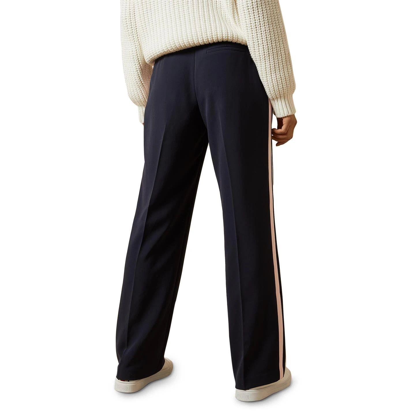 Ted Baker Stripe Wide Leg Trousers for Trousers Colour Dark Blue 5 Ted Baker Stripe Wide Leg Trousers for Trousers Colour Dark Blue - Image 3