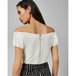 Ted Baker Dorento Off Shoulder Top for Tops Colour Ivory 8 Ted Baker Dorento Off Shoulder Top for Tops Colour Ivory -Outlet Wardrobe Mix Store 67346369 xxl a2