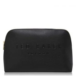 Ted Baker Crosshatch Debossed Washbag for Makeup Cases & Washbags Colour black