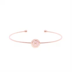 Ted Baker ELVAS Mini Button Ultra Fine Cuff for Bracelets & Bangles Colour Rose Gold/Pink