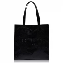 Ted Baker Ted Baker Croccon Large Tote Bag for Handbags Colour black
