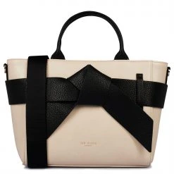 Ted Baker Jimsa Bow PU Crossbody Bag for Handbags Colour cream