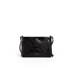 Ted Baker Jimsina Bow PU Crossbody Bag for Handbags Colour black