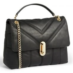 Ted Baker Ted Baker Ayahlin Lock Flap Over Bag for Handbags Colour black