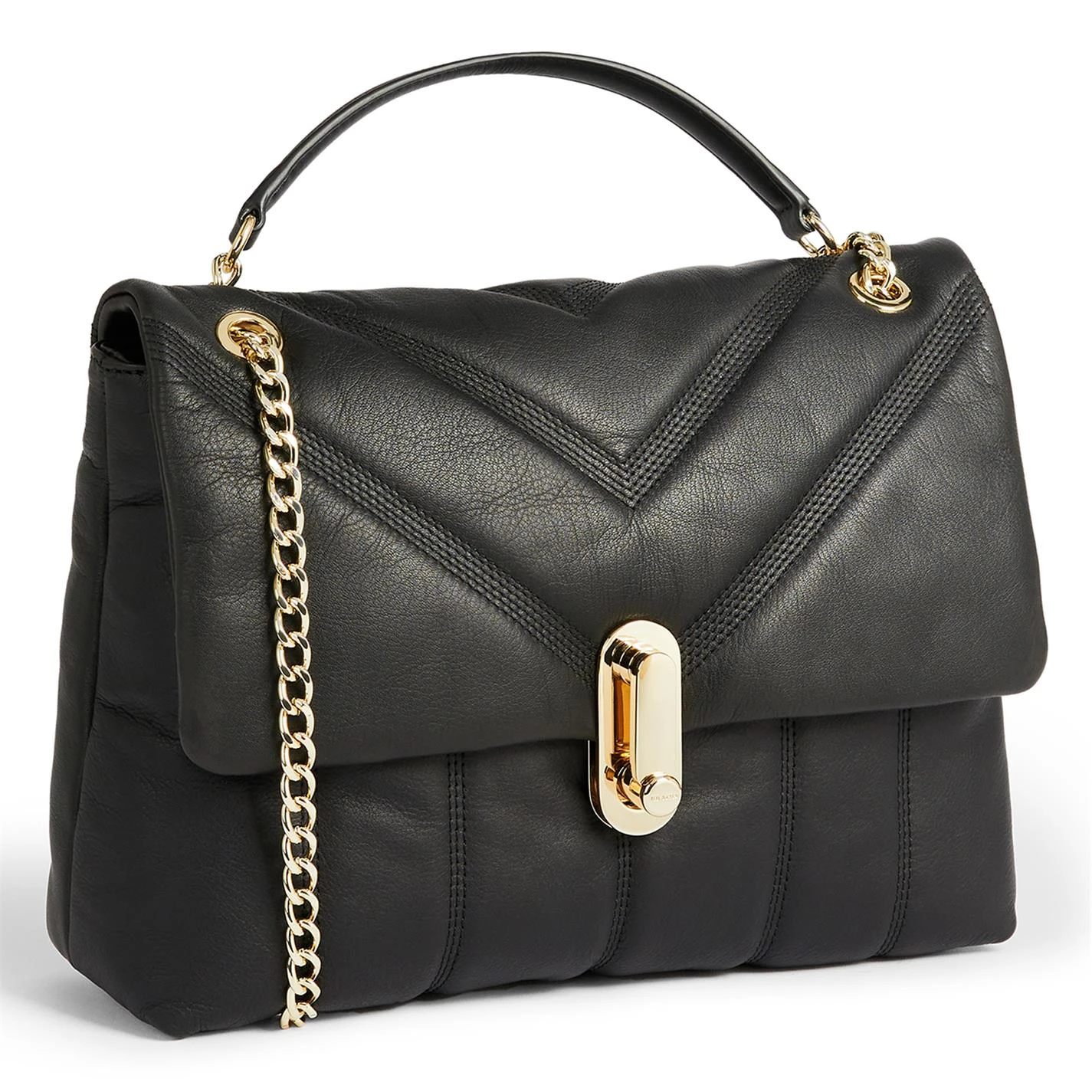 Ted Baker Ted Baker Ayahlin Lock Flap Over Bag for Handbags Colour black 3 Ted Baker Ted Baker Ayahlin Lock Flap Over Bag for Handbags Colour black