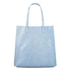 Ted Baker Croccon Tote for Handbags Colour Pl-blue
