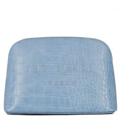 Ted Baker Ted Crocala Pouch Ld24 for Makeup Cases & Washbags Colour Pl-blue