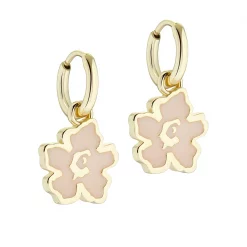 Ted Baker LARLI Lillifora Huggie Earring for Earrings Colour Gold/Pink