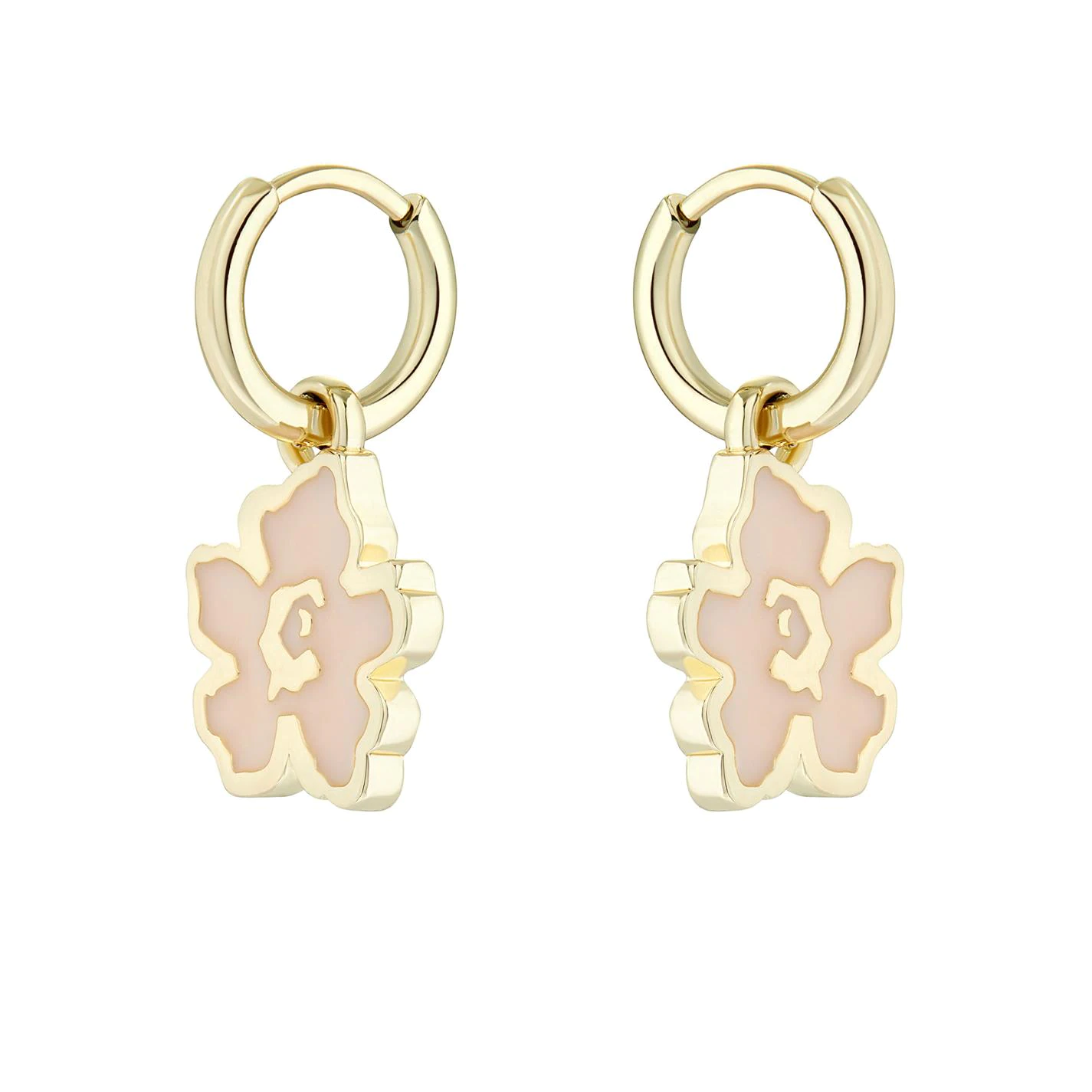 Ted Baker LARLI Lillifora Huggie Earring for Earrings Colour Gold/Pink 4 Ted Baker LARLI Lillifora Huggie Earring for Earrings Colour Gold/Pink - Image 2