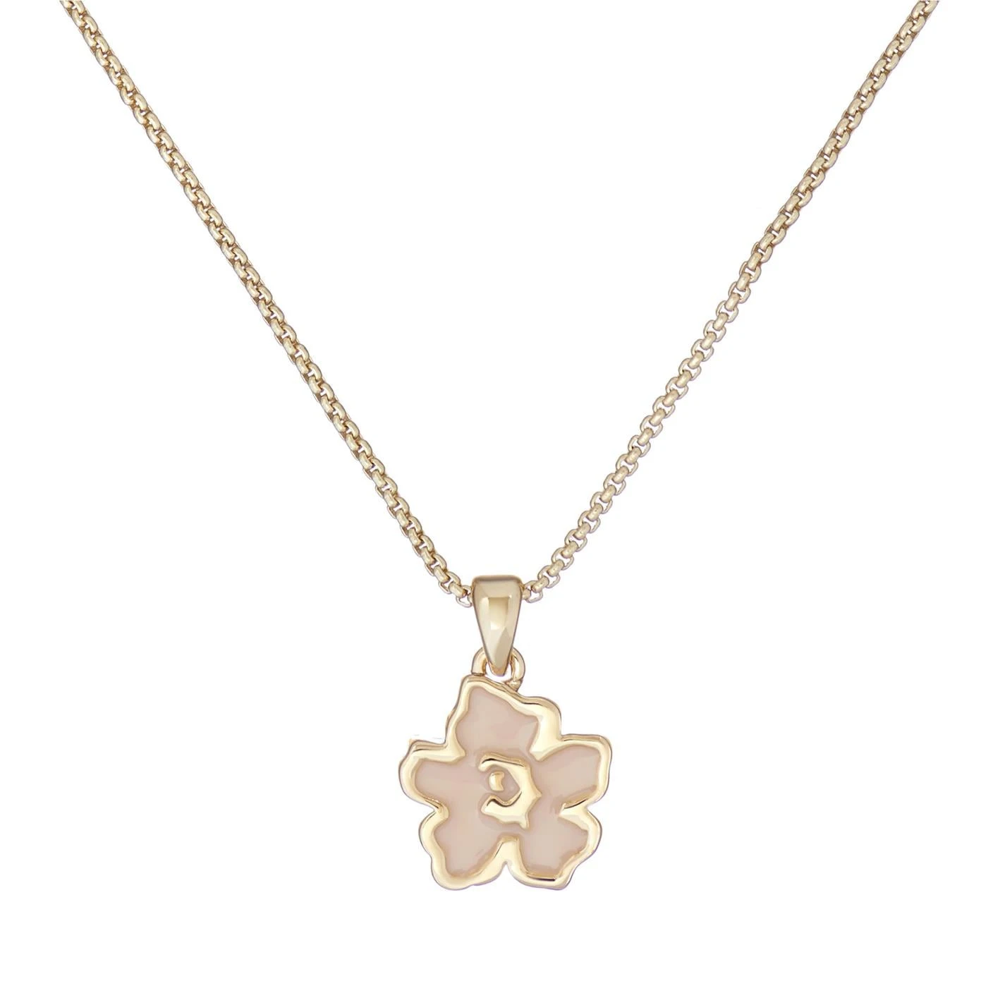 Ted Baker LILEA Lillifora Pendant for Necklaces Colour Gold/Pink 3 Ted Baker LILEA Lillifora Pendant for Necklaces Colour Gold/Pink