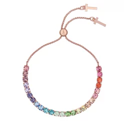 Ted Baker MELRAH Icon Crystal Bracelet for Bracelets & Bangles Colour Rose Gold/Rainb