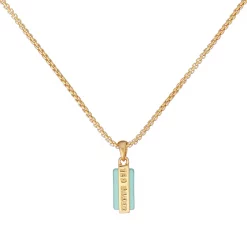 Ted Baker GIANNI Gem Bar Pendant for Necklaces Colour Gold/Amazonite