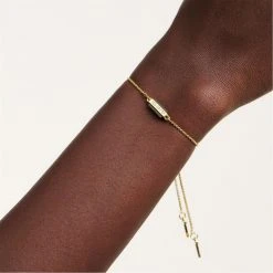 Ted Baker GLORII Gem Bar Bracelet for Bracelets & Bangles Colour Gold/Black Agat -Outlet Wardrobe Mix Store 71894710 xxl a2