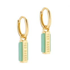 Ted Baker GWENNIE Gem Bar Huggie Earring for Earrings Colour Gold/Amazonite