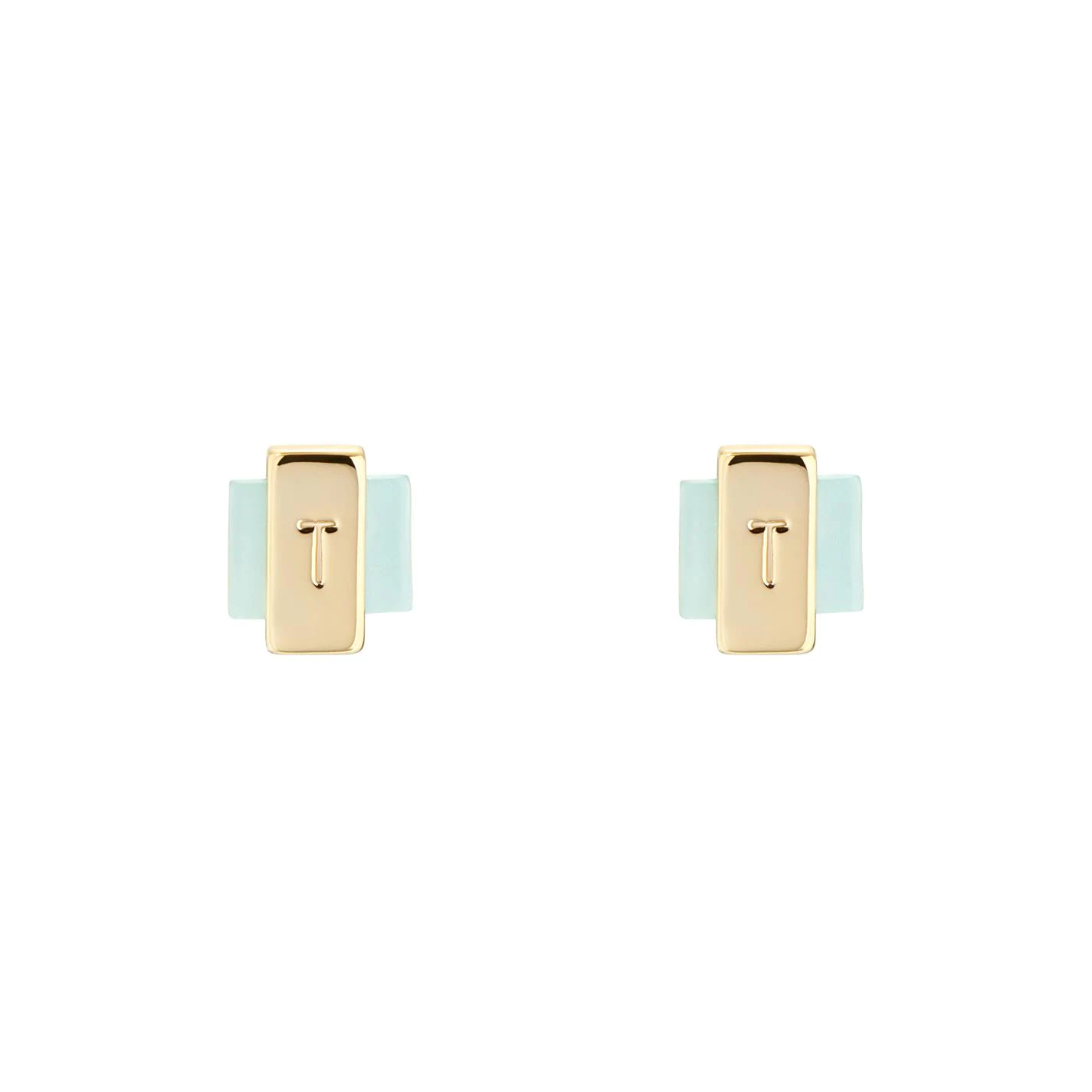 Ted Baker GEORG Gem Bar Stud Earring for Earrings Colour Gold/Amazonite 3 Ted Baker GEORG Gem Bar Stud Earring for Earrings Colour Gold/Amazonite