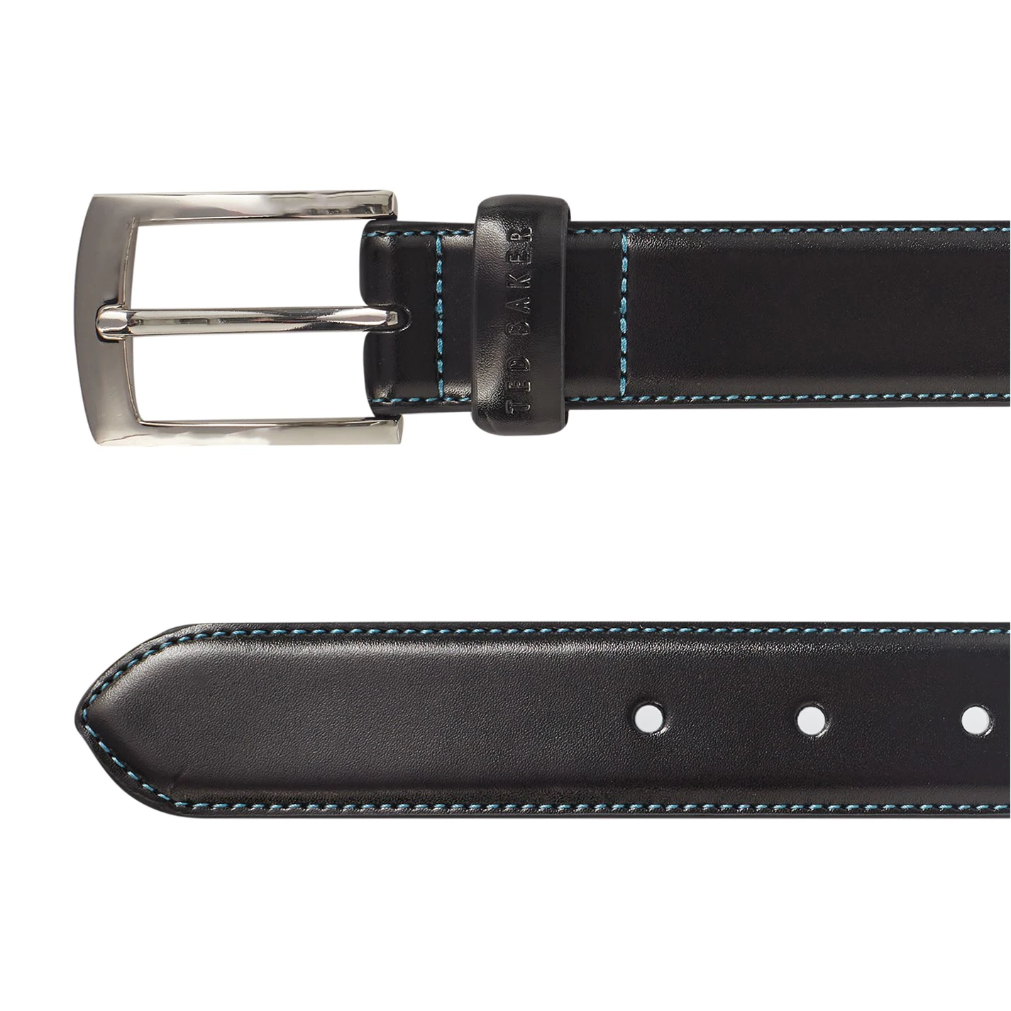 Ted Baker Ted Baker Warple Leather Belt Mens for Men's Belts Colour Black 5 Ted Baker Ted Baker Warple Leather Belt Mens for Men's Belts Colour Black - Image 3