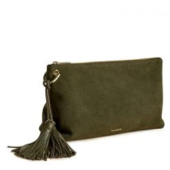 Ted Baker Desere Clutch Bag for Handbags Colour Khaki