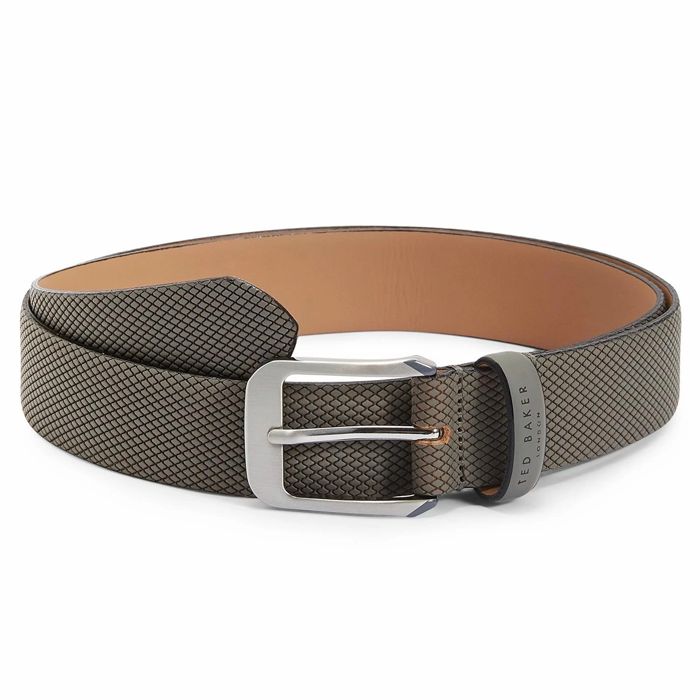 Ted Baker Ted Baker Streaky Leather Belt Mens for Men's Belts Colour Grey 3 Ted Baker Ted Baker Streaky Leather Belt Mens for Men's Belts Colour Grey