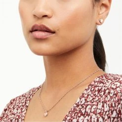 Ted Baker SARAAH Sparkle Heart Pendant for Necklaces Colour Rose/Silv Glitt -Outlet Wardrobe Mix Store 75893606 xxl a2