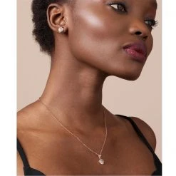 Ted Baker ELVINA Mini Button Pendant for Necklaces Colour Rose/Silv Glitter -Outlet Wardrobe Mix Store 75893706 xxl a2