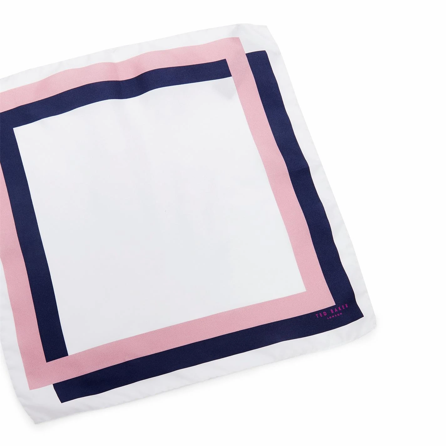 Ted Baker Ted Baker Border Pocket Square Mens for Handkerchiefs Colour White 4 Ted Baker Ted Baker Border Pocket Square Mens for Handkerchiefs Colour White - Image 2