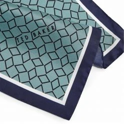 Ted Baker Ted Baker Culver Pocket Square Mens for Handkerchiefs Colour Mid Green -Outlet Wardrobe Mix Store 76291415 xxl a3