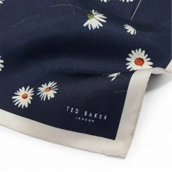 Ted Baker Ted Baker Link Pocket Square Mens for Handkerchiefs Colour Navy -Outlet Wardrobe Mix Store 76291818 xxl a2