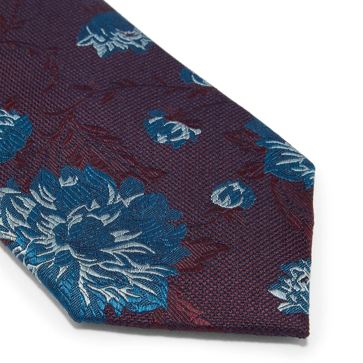 Ted Baker Ted Baker Duffy Tie Mens for Ties Colour Dark Red 4 Ted Baker Ted Baker Duffy Tie Mens for Ties Colour Dark Red - Image 2