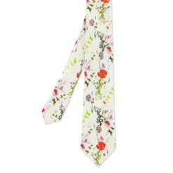 Ted Baker Ted Baker Kansal Silk Tie Mens for Ties Colour white