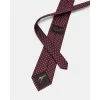 Ted Baker Ted Baker Cheque Silk Tie Mens for Ties Colour Dark Red -Outlet Wardrobe Mix Store 76607608 xxl