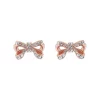 Ted Baker CALLAY Crystal Petite Bow Stud Earrings for Earrings Colour Rose Gold