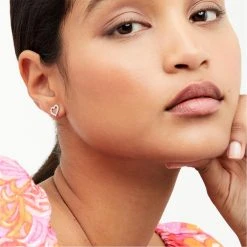 Ted Baker LEENAH Linked Hearts Stud Earrings for Earrings Colour Silver/Crystal -Outlet Wardrobe Mix Store 80328411 xxl a2