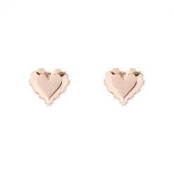 Ted Baker SERSY Sparkle Heart Stud Earrings for Earrings Colour Rose/Crystal