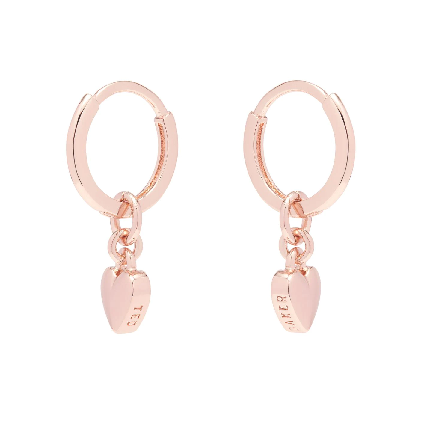 Ted Baker HARRYE Sweetheart Huggie Earrings for Earrings Colour Rose Gold 4 Ted Baker HARRYE Sweetheart Huggie Earrings for Earrings Colour Rose Gold - Image 2