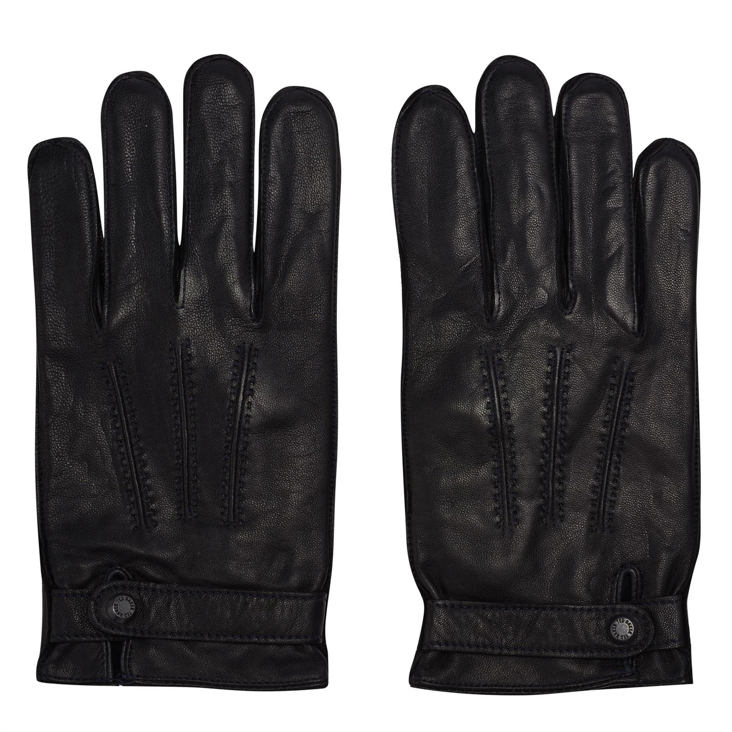 Ted Baker Ted Baker Resit Leather Gloves Mens for Men's Gloves Colour Black 3 Ted Baker Ted Baker Resit Leather Gloves Mens for Men's Gloves Colour Black