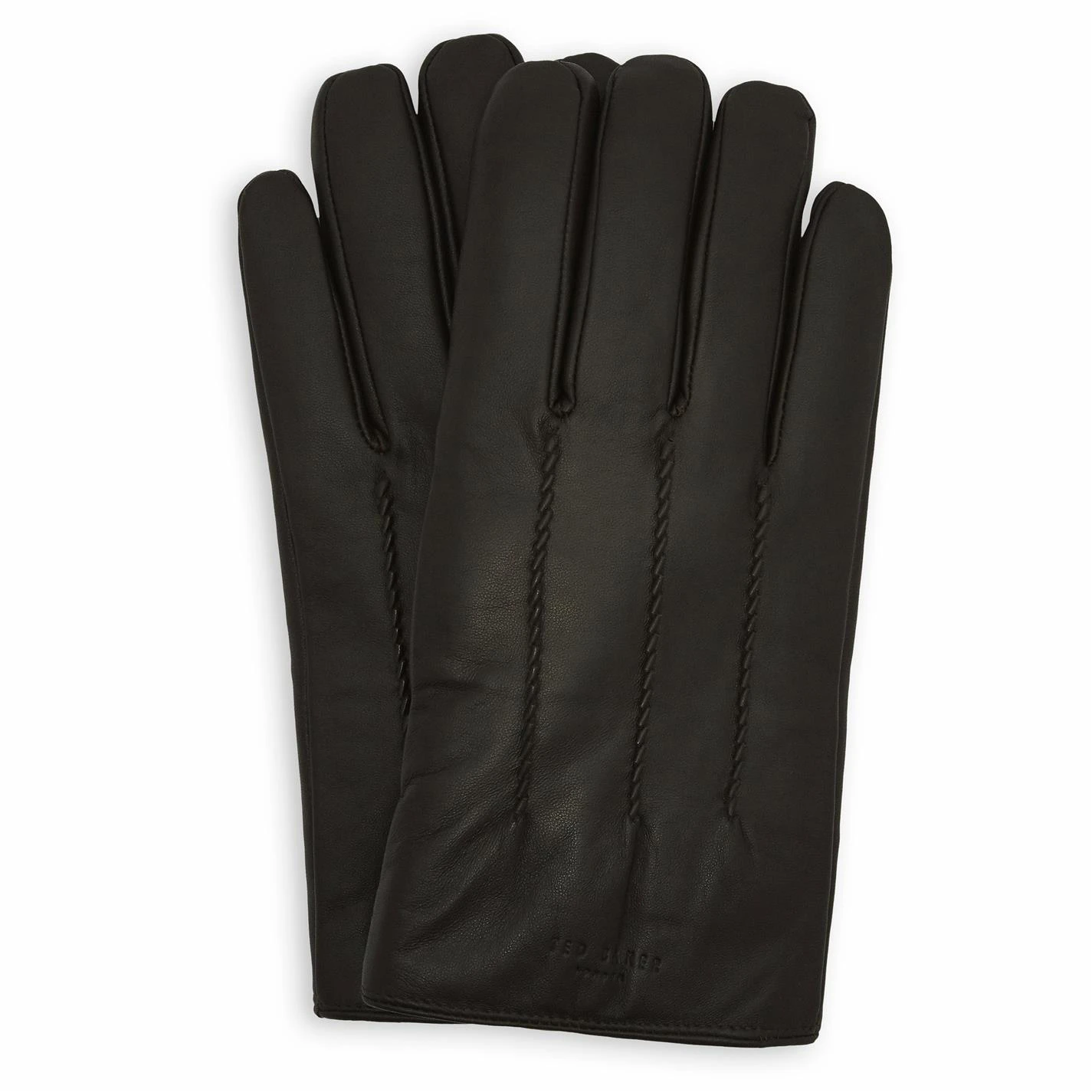 Ted Baker Ted Baker Leather Gloves Mens for Men's Gloves Colour XChocolate 4 Ted Baker Ted Baker Leather Gloves Mens for Men's Gloves Colour XChocolate - Image 2