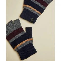 Ted Baker Ted Baker Leeson Knitted Gloves Mens for Men's Gloves Colour Dark Red