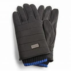 Ted Baker Ted Baker Bump Quilted Gloves Mens for Men's Gloves Colour Black