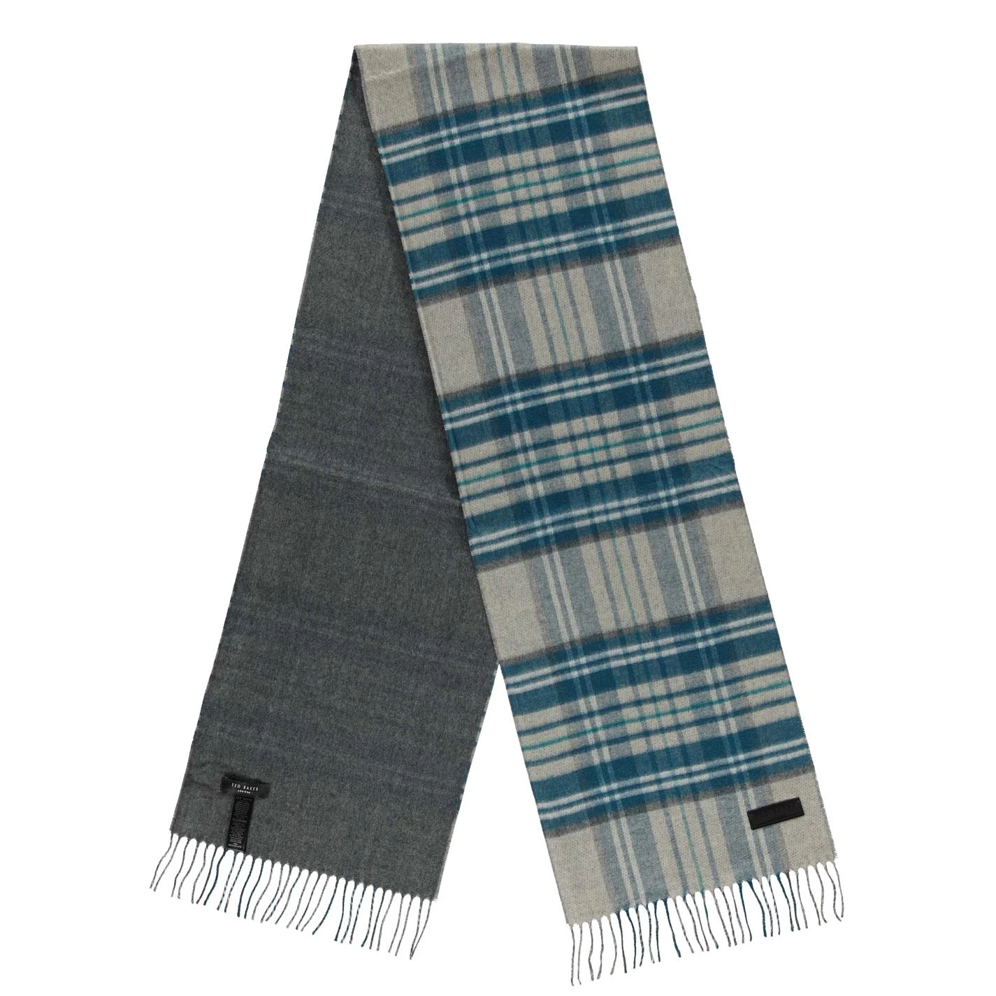 Ted Baker Ted Baker Laite Check Scarf for Men's Scarves Colour Grey 3 Ted Baker Ted Baker Laite Check Scarf for Men's Scarves Colour Grey